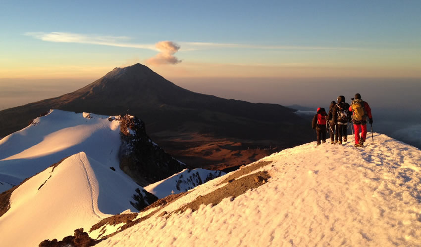Pico de Orizaba and Ixtaccihuatl