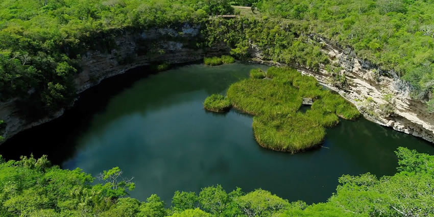 El Zacatón - the deepest cenote in the world