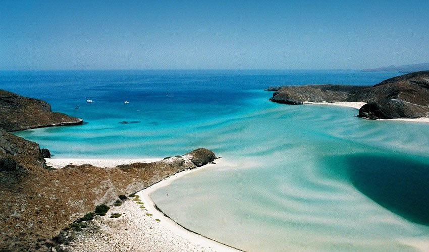 Balandra beach is located just a few kilometers from La Paz, Baja California Sur